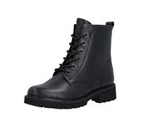 Schnürstiefelette REMONTE "Remonte Stiefelette Leder", Damen, Gr. 38, schwarz (schwarz, schwarz), Leder, Schuhe Schnürstiefelette (33821318-38) schwarz, schwarz