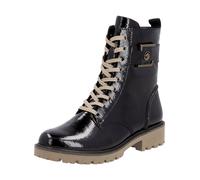 Schnürstiefelette REMONTE "Remonte Stiefelette Leder", Damen, Gr. 39, schwarz (schwarz lack), Leder, Schuhe Schnürstiefelette (96417536-39) schwarz lack