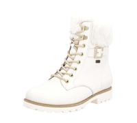 Schnürstiefelette REMONTE "Remonte Stiefelette Leder/Fell", Damen, Gr. 40, weiß, Leder, Schuhe Schnürstiefelette (46943765-40) weiß