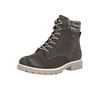 Schnürstiefelette REMONTE "Remonte Stiefelette Leder/Synthetik", Damen, Gr. 38, smoke, Leder, Synthetik, Schuhe Schnürstiefelette (67071308-38) smoke
