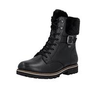 Schnürstiefelette REMONTE "Remonte Stiefelette Leder/Textil", Damen, Gr. 38, schwarz, schwarz, Leder, Textil, Schuhe Schnürstiefelette (82540228-38) schwarz, schwarz