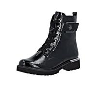 Schnürstiefelette REMONTE "Remonte Stiefelette Lederimitat", Damen, Gr. 45, schwarz (schwarz lack), Lederimitat, Schuhe Schnürstiefelette (83413609-45) schwarz lack