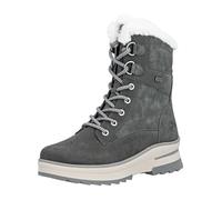 Schnürstiefelette REMONTE "Remonte Stiefelette Veloursleder", Damen, Gr. 40, smoke, Veloursleder, Schuhe (58187264-40) smoke