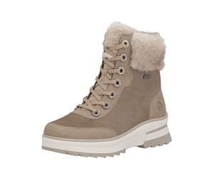 Schnürstiefelette REMONTE "Remonte Stiefelette Veloursleder/Textil", Damen, Gr. 41, camel, Textil, Veloursleder, Schuhe Schnürstiefelette (24666563-41) camel