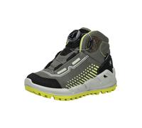 Schnürstiefelette RICOSTA "Ricosta Stiefelette Leder", Kinder, Gr. 35, grün (grau, grün), Leder, Schuhe Schnürstiefelette (87889154-35) grau, grün