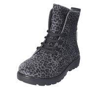 Schnürstiefelette RICOSTA "Ricosta Stiefelette Lederimitat", Mädchen, Gr. 32, carbon, Lederimitat, Schuhe Schnürstiefelette (63082603-32) carbon