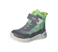 Schnürstiefelette RICOSTA "Ricosta Stiefelette Lederimitat/Textil", Jungen, Gr. 33, grau, grün, Lederimitat, Textil, Schuhe Schnürstiefelette (28102145-33)