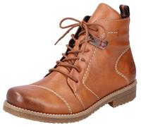 Rieker Damen Schnürstiefeletten 73501 – Lederimitat, Braun – Gr. 37 / UK 4