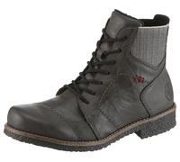 Schnürstiefelette RIEKER "Rieker Stiefelette Lederimitat", Damen, Gr. 39, graphit, Lederimitat, Schuhe (34430105-39) graphit