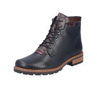 Schnürstiefelette RIEKER, Damen, Gr. 43, schwarz, Lederimitat, Schuhe Schnürstiefelette, Schnürboots, Herbst-Stiefelette in mehrfarbiger Optik (81742730-43) schwarz
