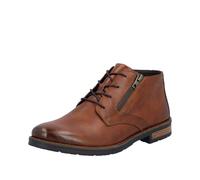 Schnürstiefelette RIEKER, Herren, Gr. 44, braun (cognac), Glattleder, unifarben, klassisch, Schuhe, Business-Stiefelette, Klassik-Boots in eleganter Optik (93299519-44) cognac