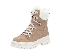 Rieker Evolution Damen Schnürstiefeletten W2174, Frauen Stiefeletten, lose Einlage, wasserabweisend, riekerTEX,warm,Boots,beige (20),38 EU / 5 UK