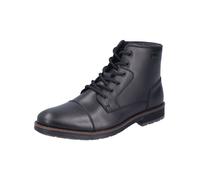 Schnürstiefelette RIEKER "Rieker Stiefelette Glattleder", Damen, Gr. 44, schwarz, Glattleder, Schuhe Schnürstiefelette (65928819-44) schwarz