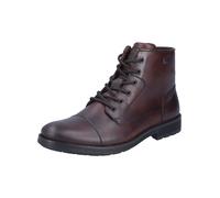 Schnürstiefelette RIEKER "Rieker Stiefelette Glattleder", Damen, Gr. 45, braun (toffee), Glattleder, Schuhe Schnürstiefelette (63014533-45) toffee