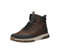 Schnürstiefelette RIEKER "Rieker Stiefelette Leder", Herren, Gr. 43, schwarz (schwarz, braun), Leder, Schuhe Schnürstiefelette (37624922-43) schwarz, braun