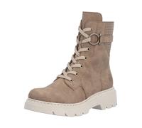 Schnürstiefelette RIEKER "Rieker Stiefelette Lederimitat", Damen, Gr. 40, braun, Lederimitat, Schuhe Schnürstiefelette (38734330-40) braun