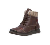 Schnürstiefelette RIEKER "Rieker Stiefelette Lederimitat", Damen, Gr. 41, braun, Lederimitat, Schuhe Schnürstiefelette (46995539-41) braun