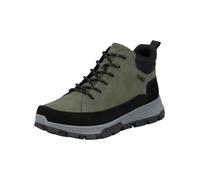 Schnürstiefelette RIEKER "Rieker Stiefelette Lederimitat", Damen, Gr. 43, schwarz (schwarz, grün), Lederimitat, Schuhe Schnürstiefelette (11647343-43) schwarz, grün