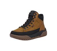 Schnürstiefelette RIEKER "Rieker Stiefelette Lederimitat", Herren, Gr. 45, braun (braun, schwarz), Lederimitat, Schuhe Schnürstiefelette (37622309-45) braun, schwarz