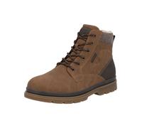 Winterstiefelette RIEKER, Herren, Gr. 46, braun (braun, dunkelbraun), Lederimitat, Textil, Basic, Schuhe, Winterboots, Schnürboots mit Innenreißverschluss und RiekerTex (21024425-46) braun, dunkelbrau