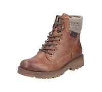 Winterstiefelette RIEKER, Damen, Gr. 36, braun, beige, Lederimitat, Textil, used, Schuhe Winterstiefelette, Winterboots, Profilsohle, mit wasserabweisender riekerTEX-Membran, Topseller (43673469-36) b