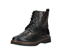 Schnürstiefelette S.OLIVER "s.Oliver Stiefelette Lederimitat/Textil", Damen, Gr. 39, leopard, Lederimitat, Textil, Schuhe Schnürstiefelette (64351704-39) leopard