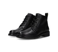Schnürstiefelette SALAMANDER "Bebra", Damen, Gr. 37, Textil, schwarz, Nappaleder, Schuhe Schnürstiefelette, Schnürboots, Business-Stiefelette mit Reißverschluss (99174325-37) schwarz