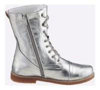Schnürstiefelette ANDREA CONTI, Damen, Gr. 39, silber (silberfarben), Glattleder, Leder, Rindsleder, Schuhe Schnürstiefelette (28742025-39) silberfarben