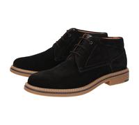 Schnürstiefelette SIOUX "Encanio-714", Damen, Gr. 42 (UK 8), schwarz, Obermaterial: 100% Kalbsveloursleder CAVL. 100% Gummi rubber., Schuhe Schnürstiefelette (93744419-42) schwarz