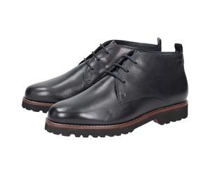 Schnürstiefelette SIOUX "Meredith-702-XL", Damen, Gr. 44.5 (UK 10), blau, Obermaterial: 100% Lammnappaleder LANA. 100% Gummi rubber., Schuhe Schnürstiefelette (91021255-44,5) blau