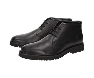 Schnürstiefelette SIOUX "Rogtanos-703-WF", Herren, Gr. 41.5 (UK 7 1/2), schwarz, Obermaterial: 100% Kalbsleder CAL. 100% Gummi rubber., Schuhe Schnürstiefelette (26465229-41,5) schwarz