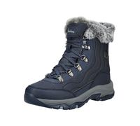 Schnürstiefelette SKECHERS "Skechers Stiefelette Lederimitat/Textil", Damen, Gr. 37, navy, Lederimitat, Textil, Schuhe Schnürstiefelette (19329655-37) navy