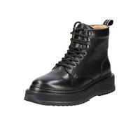 Schnürstiefelette SNEAKY STEVE "Sneaky Steve Stiefelette Leder", Herren, Gr. 43, schwarz, Leder, casual, Schuhe (59500654-43) schwarz