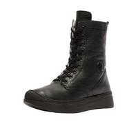 Schnürstiefelette SOFTINOS "softinos Stiefelette Leder", Damen, Gr. 38, schwarz, Leder, Schuhe Schnürstiefelette (25869445-38) schwarz