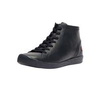 Schnürstiefelette SOFTINOS "softinos Stiefelette Leder", Damen, Gr. 39, navy, Leder, Schuhe Schnürstiefelette (70220663-39) navy