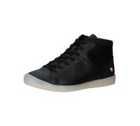 softinos Stiefelette Lederimitat Schwarz/Schwarz