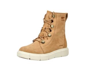 Schnürstiefelette SOREL "Sorel Stiefelette Veloursleder", Damen, Gr. 42, braun, Veloursleder, Schuhe Schnürstiefelette (66216510-42) braun