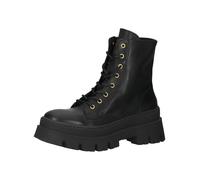 Schnürstiefelette STEVE MADDEN "STEVE MADDEN Stiefelette Leder", Damen, Gr. 37, schwarz, Leder, Schuhe Schnürstiefelette (62393302-37) schwarz