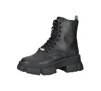 Schnürstiefelette STEVE MADDEN "STEVE MADDEN Stiefelette Leder", Damen, Gr. 41, schwarz, Leder, Schuhe Schnürstiefelette (81087315-41) schwarz