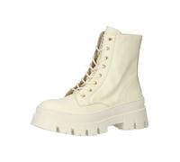 Schnürstiefelette STEVE MADDEN "STEVE MADDEN Stiefelette Leder", Damen, Gr. 41, weiß, Leder, Schuhe Schnürstiefelette (50409663-41) weiß