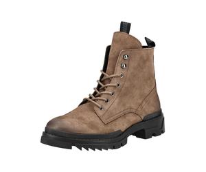 Schnürstiefelette STEVE MADDEN "STEVE MADDEN Stiefelette Veloursleder", Herren, Gr. 42, beige (taupe), Veloursleder, Schuhe Schnürstiefelette (58393559-42) taupe