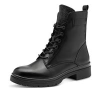 Schnürstiefelette TAMARIS, Damen, Gr. 37, schwarz, Lederimitat, Textil, Schuhe Schnürstiefelette, Blockabsatz, Schnürboots, Schuhzunge mit Schmucksteinen besetzt (20191416-37) schwarz