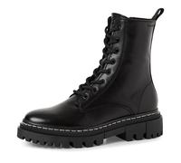 Tamaris Damen Stiefelette Leder Blockabsatz Wechselfußbett Schwarz Größe 39