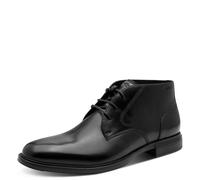 Schnürstiefelette TAMARIS, Herren, Gr. 44, schwarz, Rindsleder, gepflegt, leicht glänzend, festlich, Schuhe Schnürstiefelette, Abendschuh, Anzugsschuh, Schnürer, mit Logoprägung, für Herren (54348313-