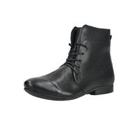 Schnürstiefelette THINK "Think Stiefelette Glattleder", Damen, Gr. 39, schwarz, schwarz, Glattleder, Schuhe Schnürstiefelette (55029420-39) schwarz, schwarz
