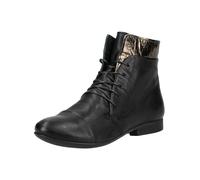 Schnürstiefelette THINK "Think Stiefelette Leder", Damen, Gr. 39, schwarz, Leder, Schuhe Schnürstiefelette (87262037-39) schwarz