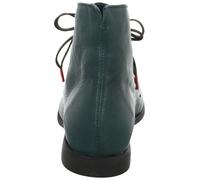 Schnürstiefelette THINK "Think Stiefelette Nappaleder", Damen, Gr. 38, blau (petrol), Nappaleder, Schuhe Schnürstiefelette (30216310-38)