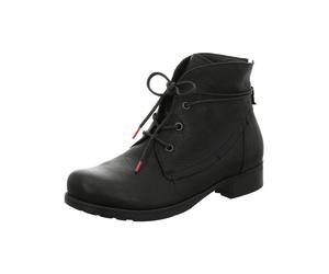Schnürstiefelette THINK "Think Stiefelette Nappaleder", Damen, Gr. 38, schwarz, Nappaleder, Schuhe Schnürstiefelette (75950222-38) schwarz