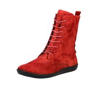 Schnürstiefelette THINK "Think Stiefelette Veloursleder", Damen, Gr. 37, rot, Veloursleder, Schuhe Schnürstiefelette (35101964-37)