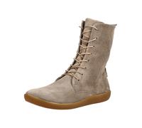 Schnürstiefelette THINK "Think Stiefelette Veloursleder", Damen, Gr. 38, beige (beige, grau), Veloursleder, Schuhe Schnürstiefelette (81124961-38) beige, grau